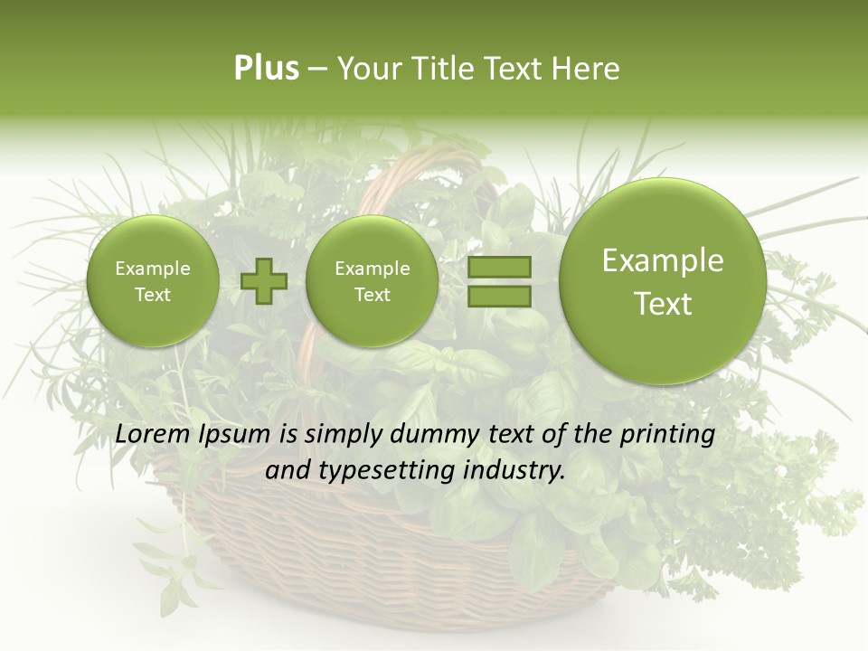 Freshness Eating Garden PowerPoint Template