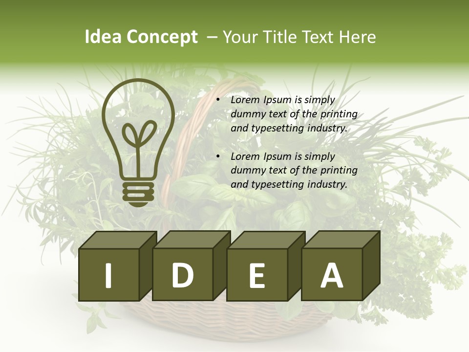 Freshness Eating Garden PowerPoint Template