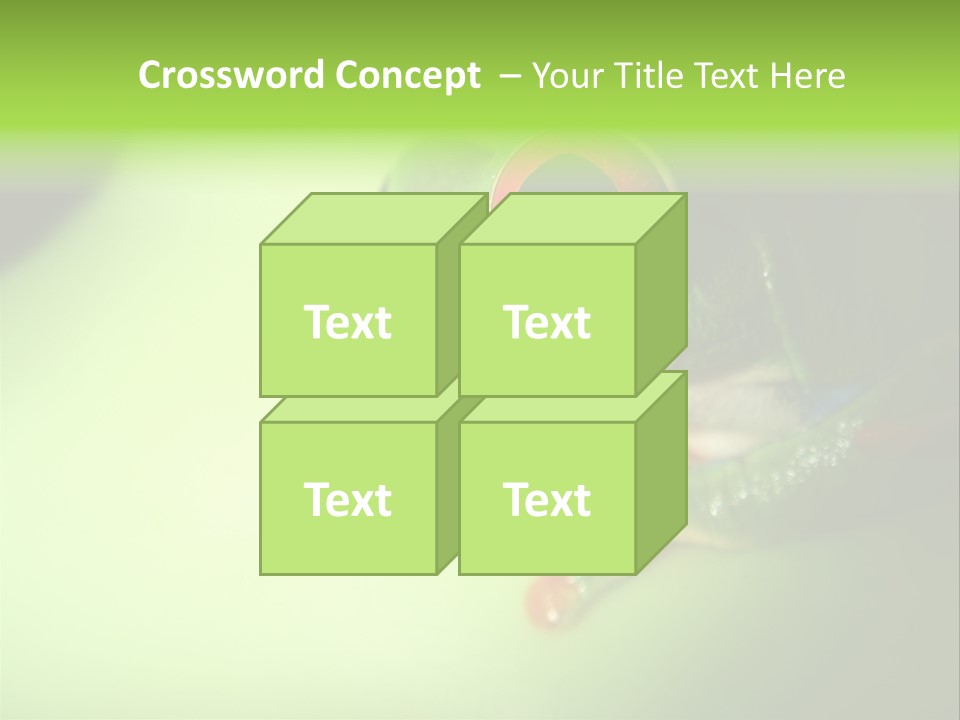 Wildlife Tree Frog Isolated On White PowerPoint Template