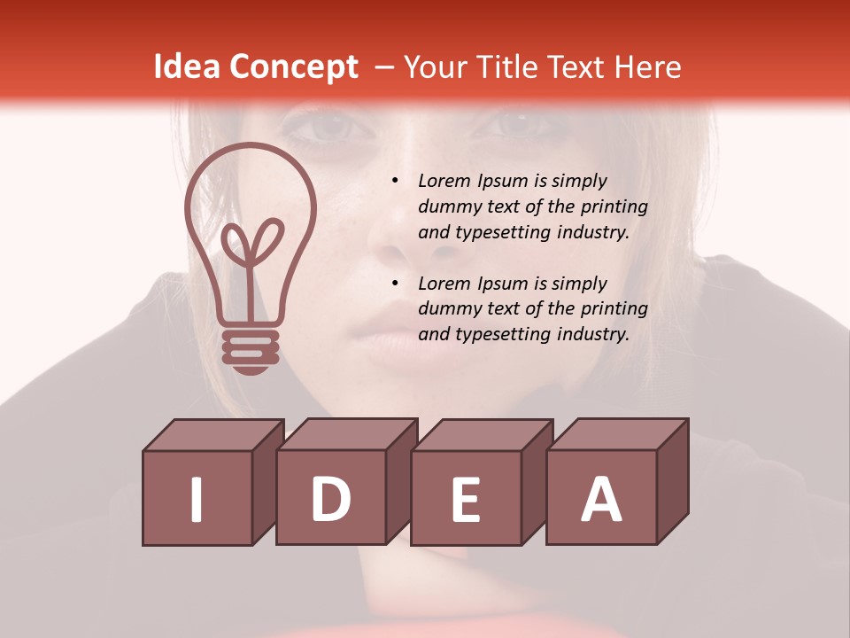 Knowledge Studying Smile PowerPoint Template