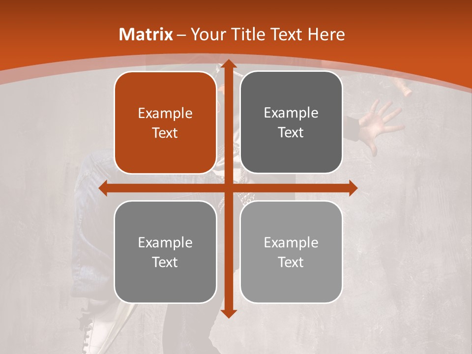 Breakdance Dancer Jumping PowerPoint Template