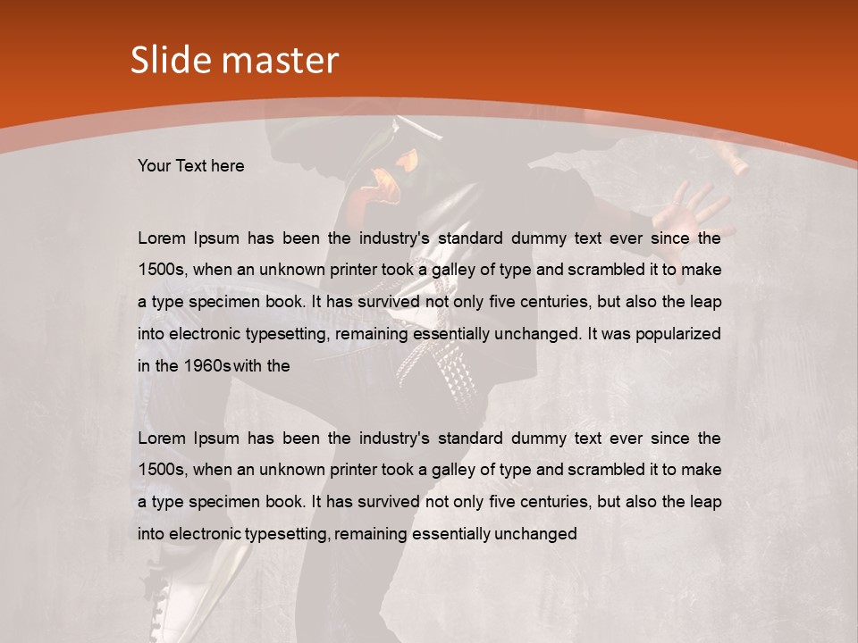 Breakdance Dancer Jumping PowerPoint Template