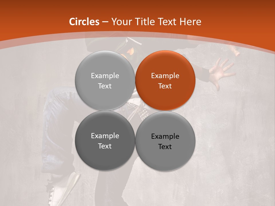 Breakdance Dancer Jumping PowerPoint Template