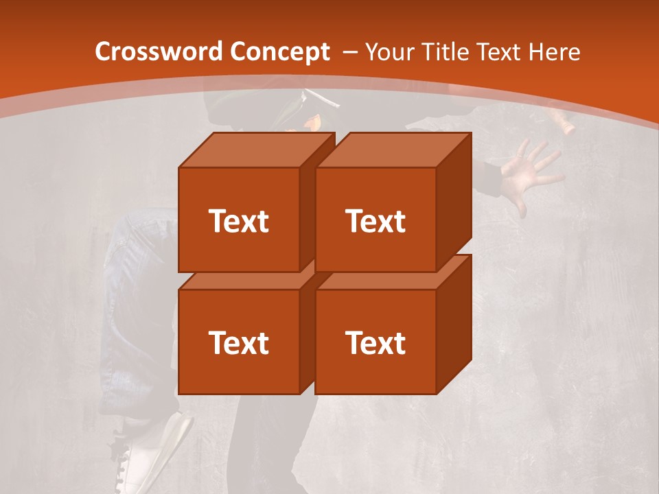 Breakdance Dancer Jumping PowerPoint Template