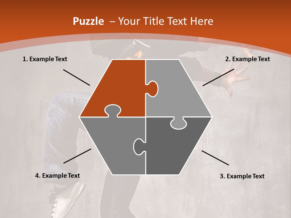 Breakdance Dancer Jumping PowerPoint Template