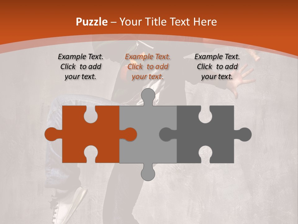 Breakdance Dancer Jumping PowerPoint Template