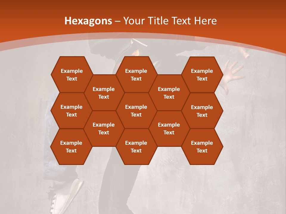 Breakdance Dancer Jumping PowerPoint Template