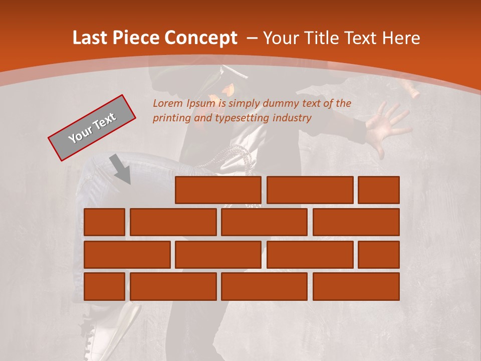 Breakdance Dancer Jumping PowerPoint Template