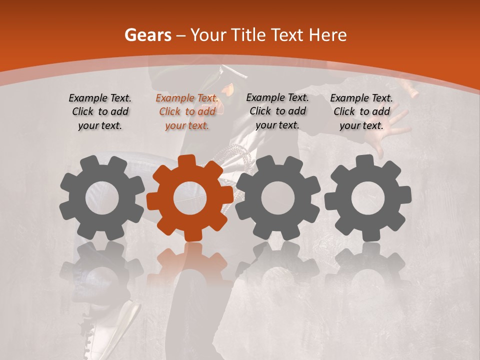 Breakdance Dancer Jumping PowerPoint Template