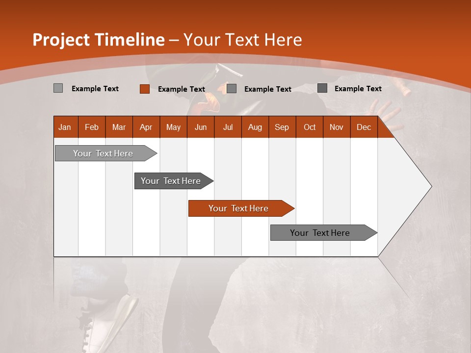 Breakdance Dancer Jumping PowerPoint Template