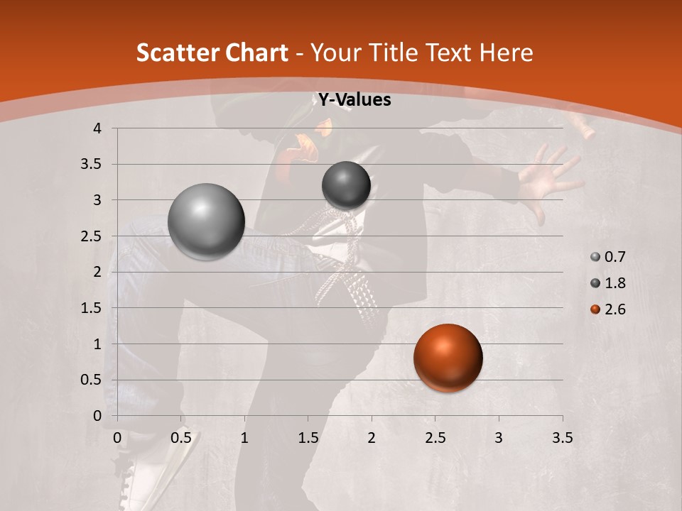 Breakdance Dancer Jumping PowerPoint Template