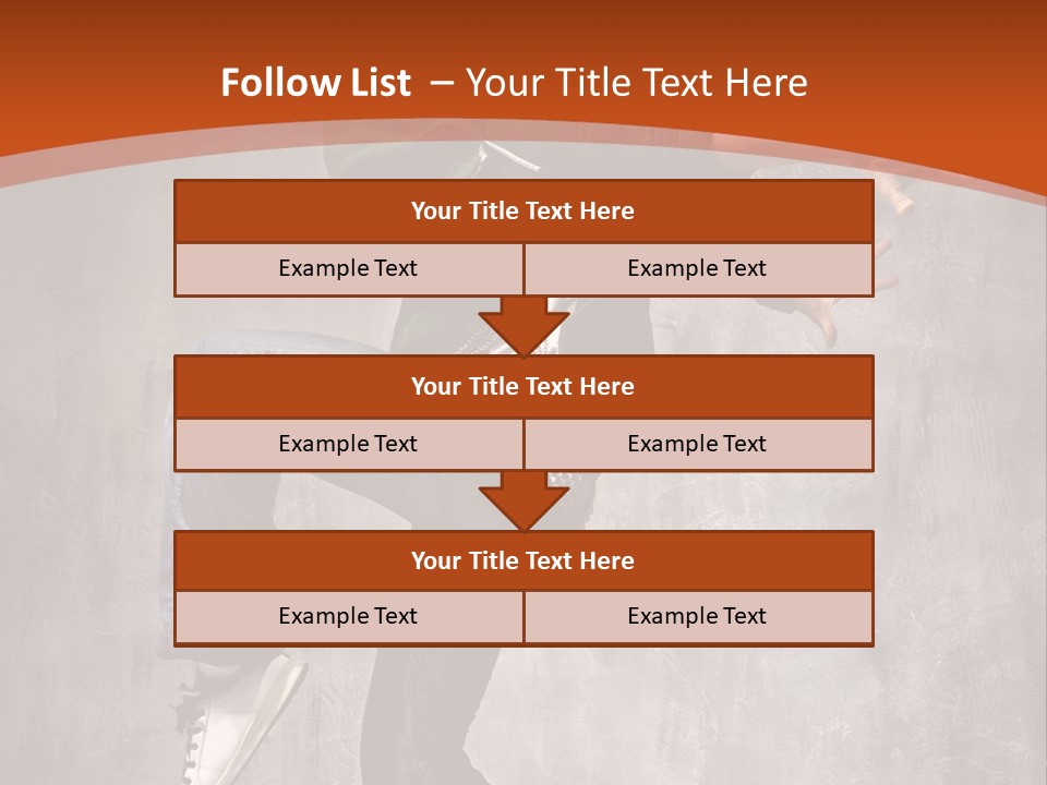 Breakdance Dancer Jumping PowerPoint Template