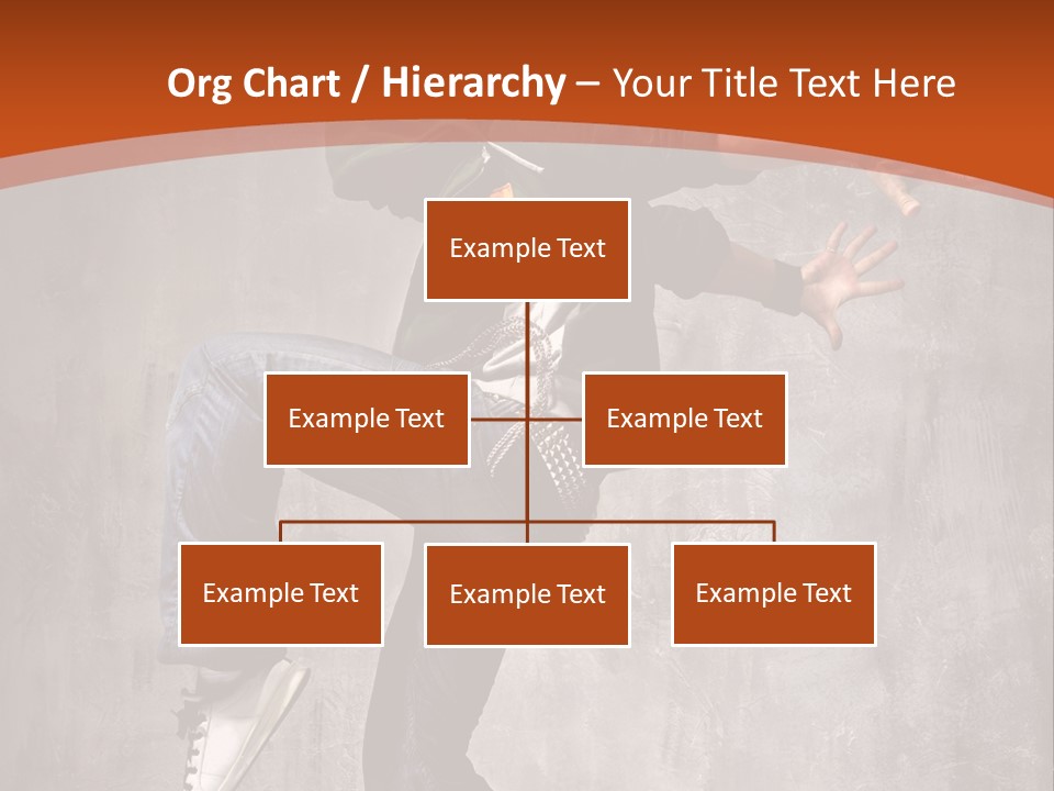 Breakdance Dancer Jumping PowerPoint Template