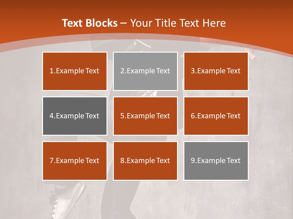 Breakdance Dancer Jumping PowerPoint Template