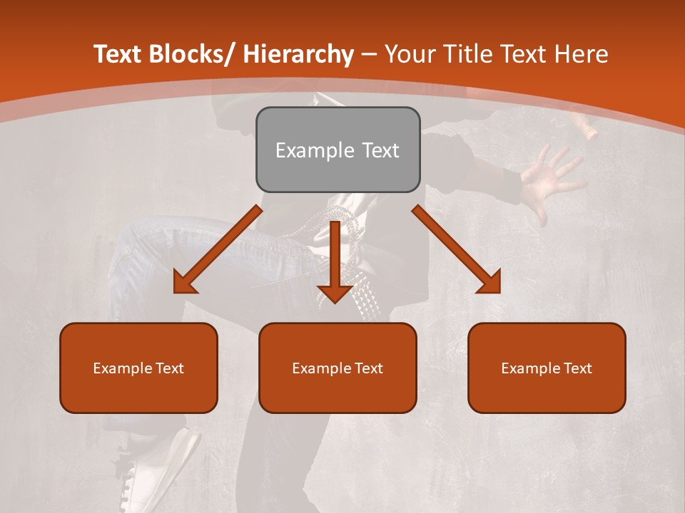 Breakdance Dancer Jumping PowerPoint Template