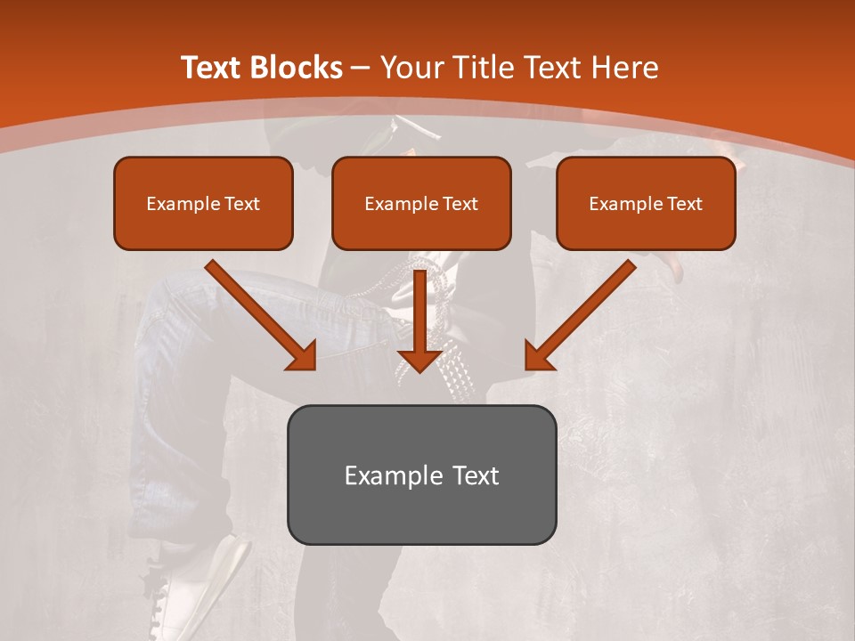 Breakdance Dancer Jumping PowerPoint Template