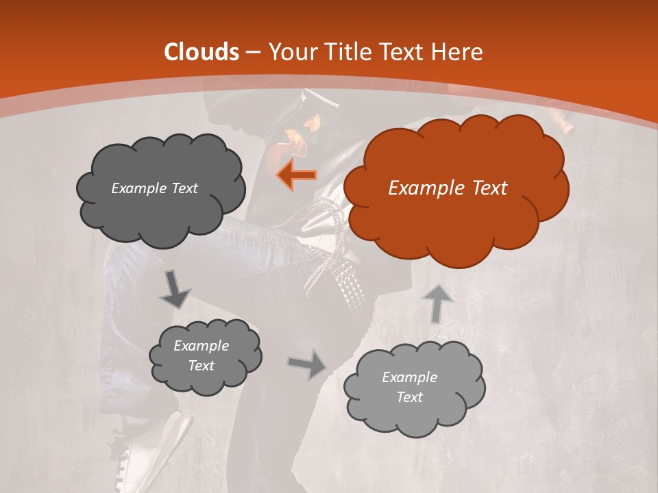 Breakdance Dancer Jumping PowerPoint Template