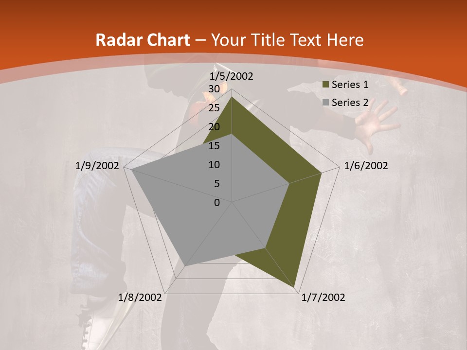 Breakdance Dancer Jumping PowerPoint Template