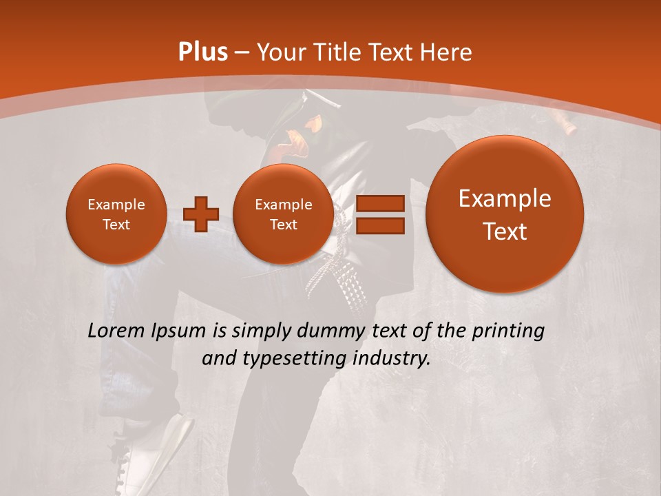 Breakdance Dancer Jumping PowerPoint Template