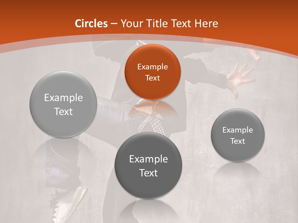 Breakdance Dancer Jumping PowerPoint Template