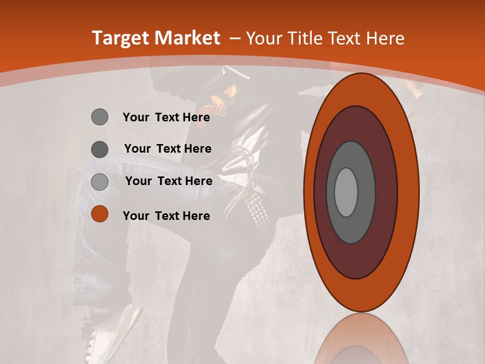 Breakdance Dancer Jumping PowerPoint Template