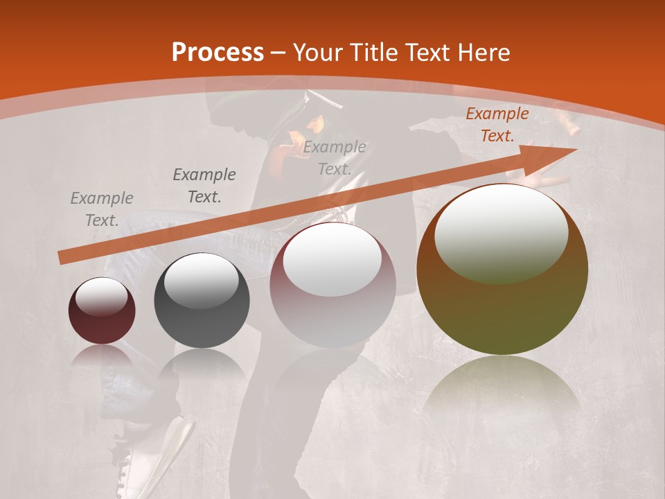 Breakdance Dancer Jumping PowerPoint Template