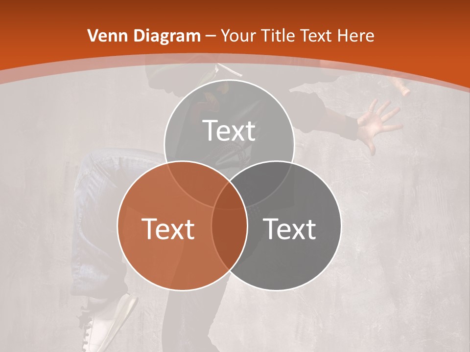 Breakdance Dancer Jumping PowerPoint Template