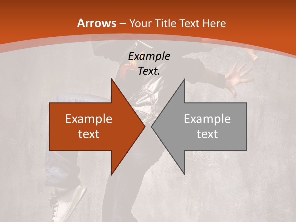 Breakdance Dancer Jumping PowerPoint Template