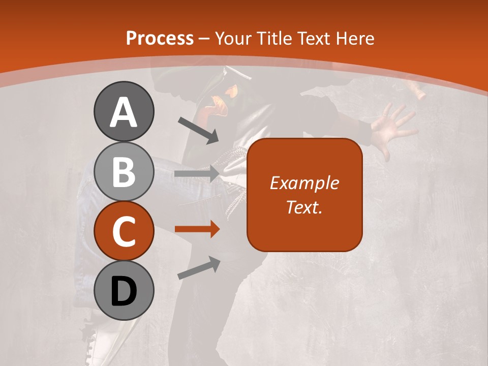 Breakdance Dancer Jumping PowerPoint Template