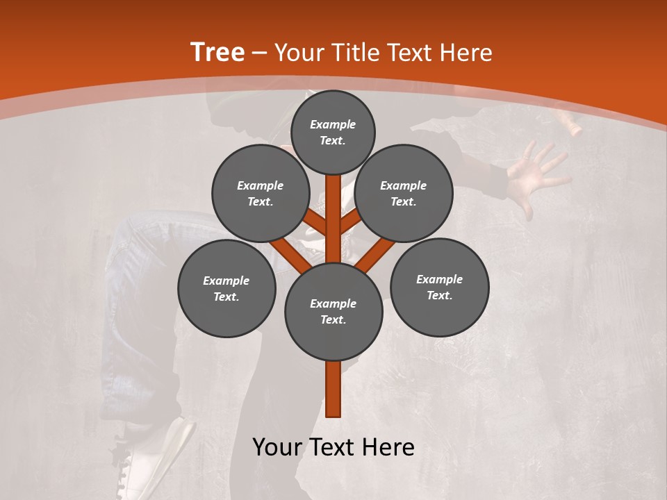 Breakdance Dancer Jumping PowerPoint Template