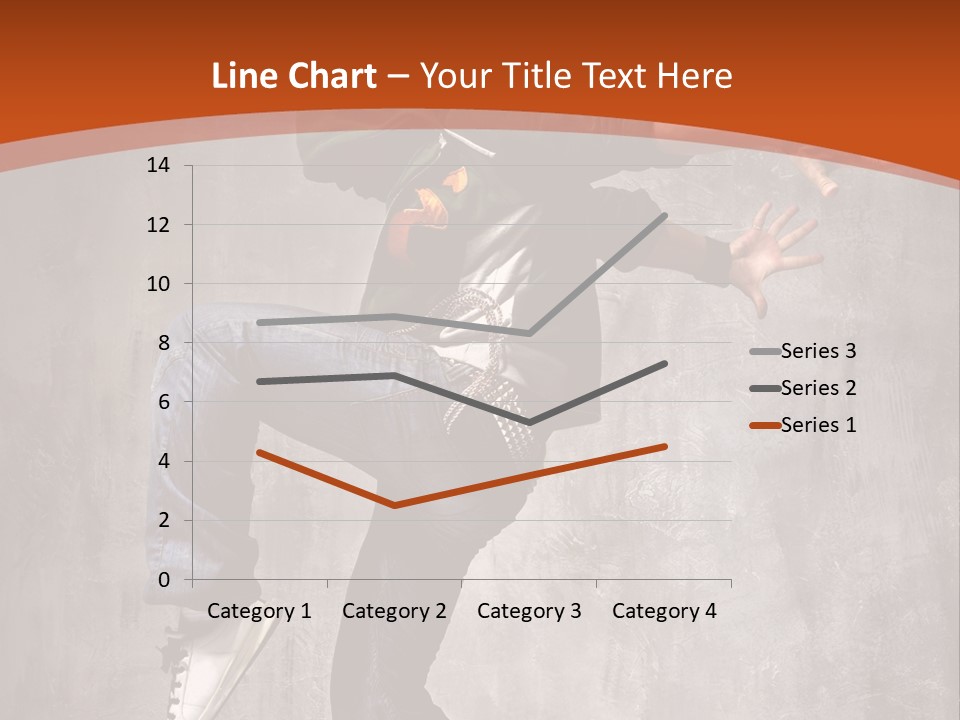 Breakdance Dancer Jumping PowerPoint Template