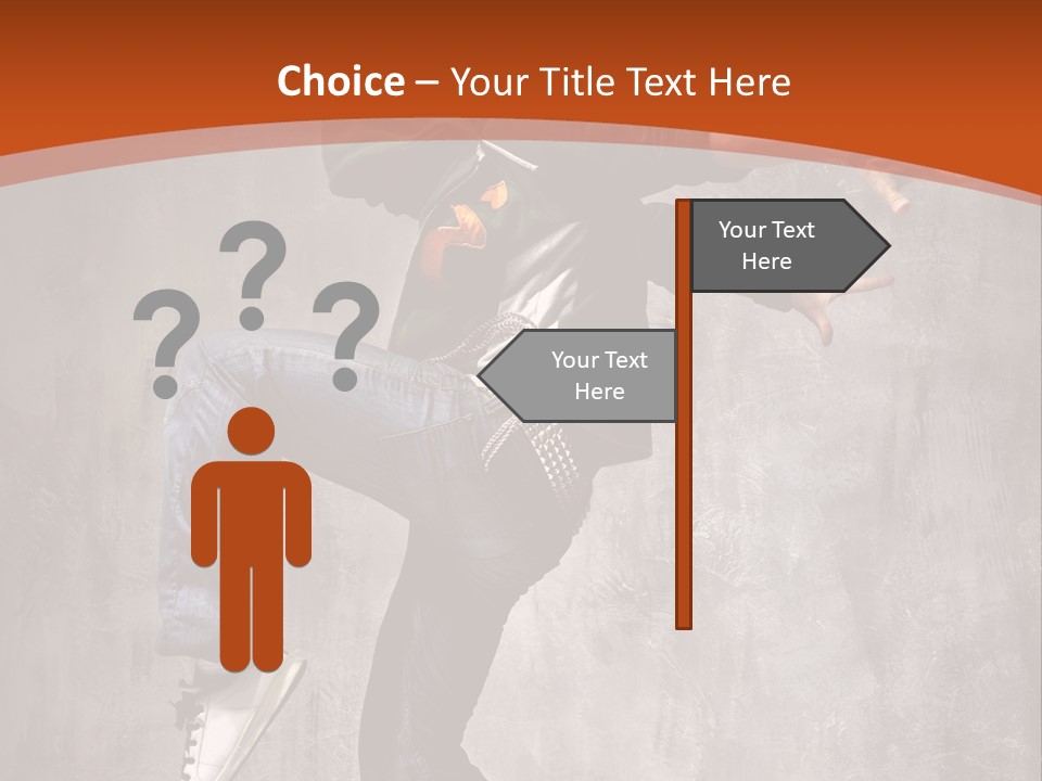 Breakdance Dancer Jumping PowerPoint Template