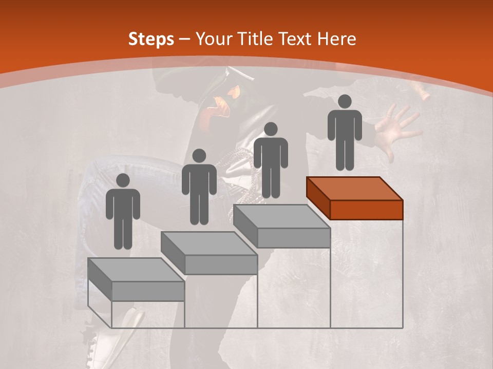 Breakdance Dancer Jumping PowerPoint Template