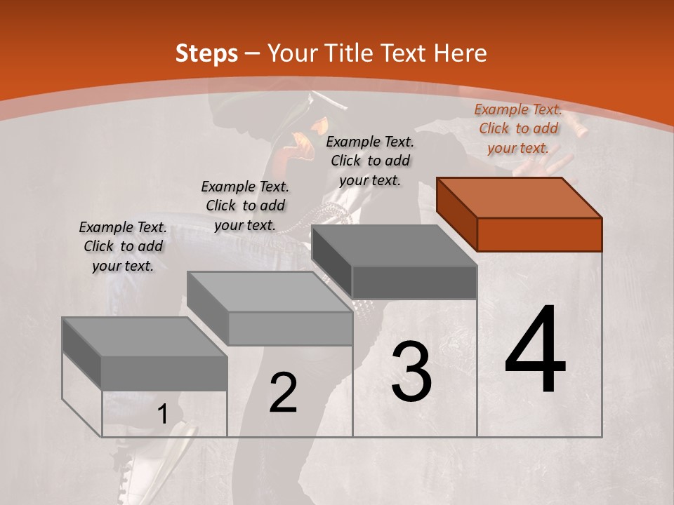 Breakdance Dancer Jumping PowerPoint Template