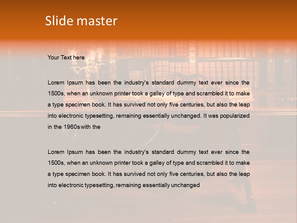 Textbook Old Document PowerPoint Template