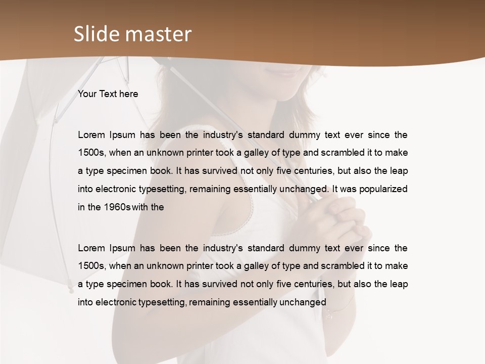 Feminine  Posing PowerPoint Template