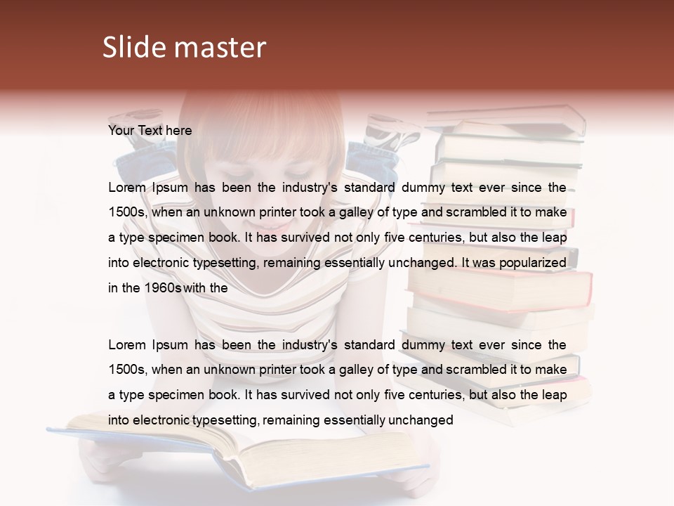 Filly Undergraduate Pleasure PowerPoint Template