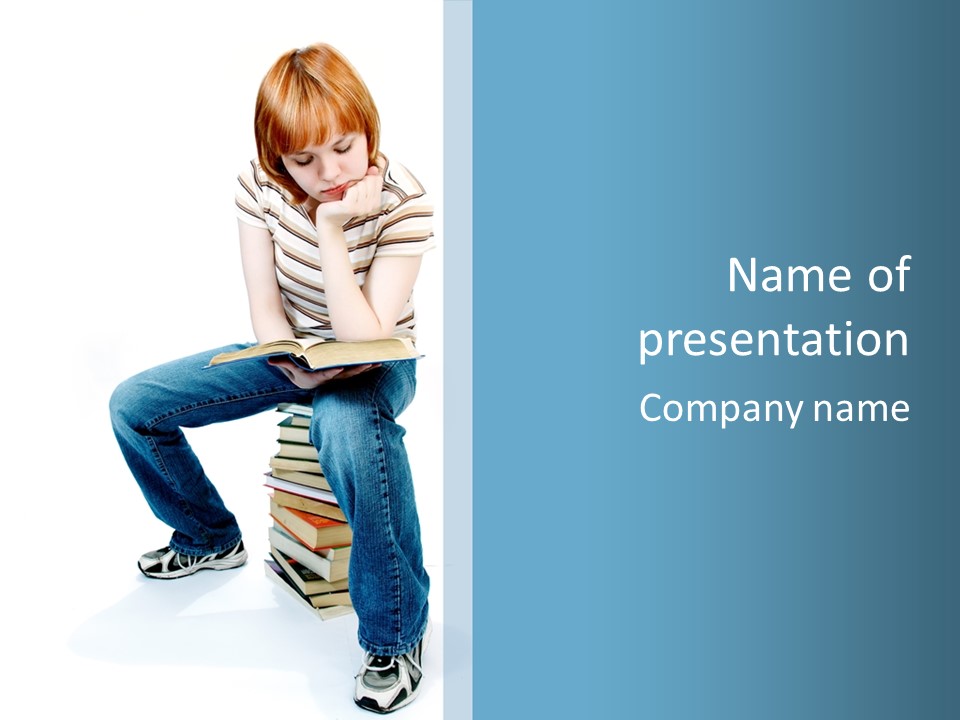 Ginger Lady Education PowerPoint Template