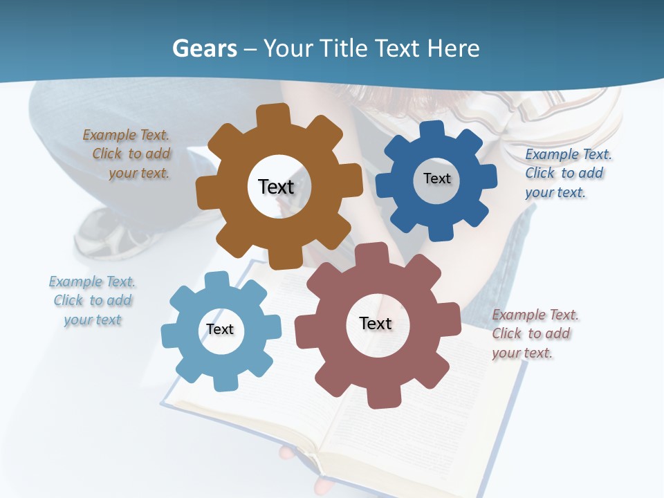 Reading Exam Textbook PowerPoint Template