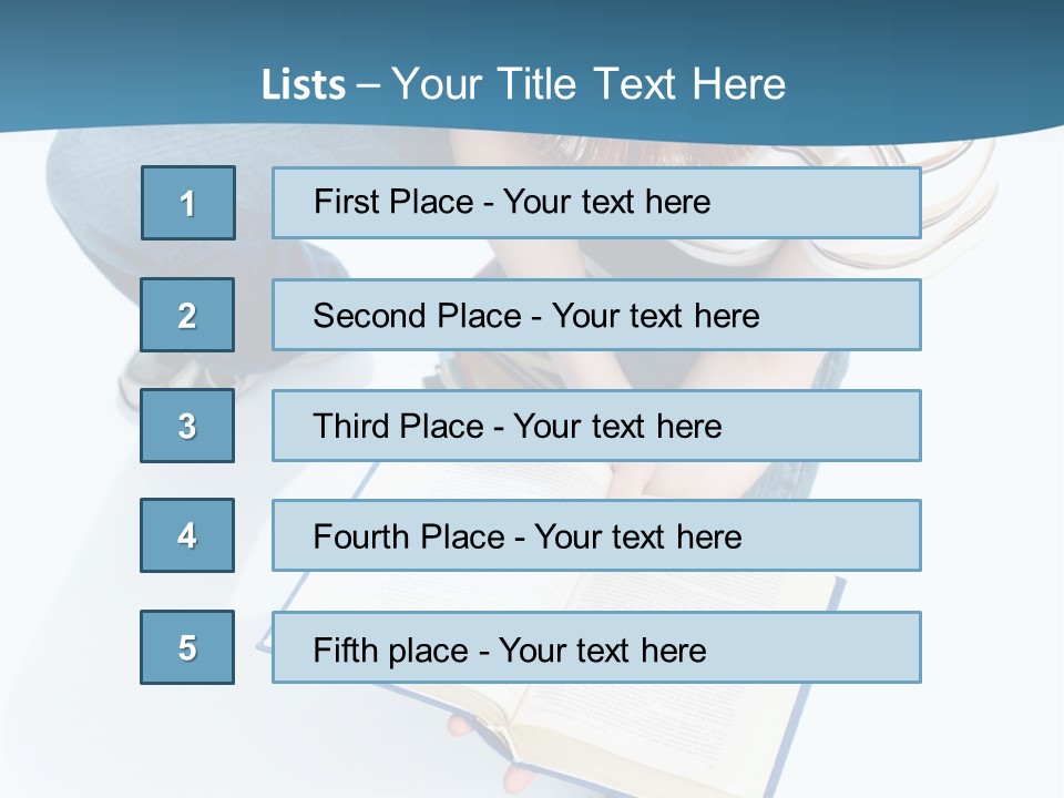 Reading Exam Textbook PowerPoint Template