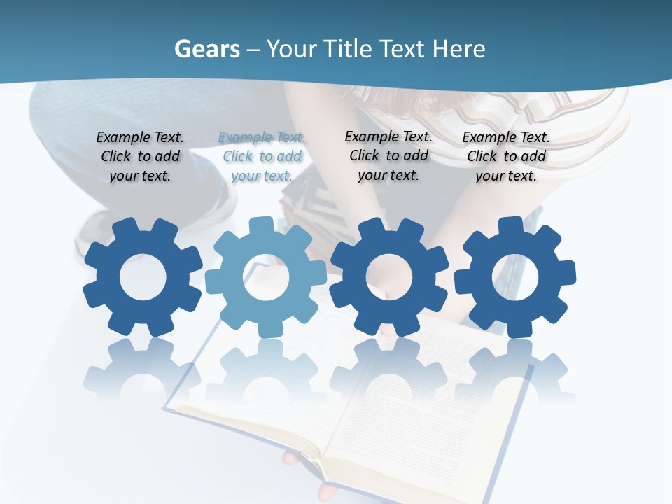 Reading Exam Textbook PowerPoint Template