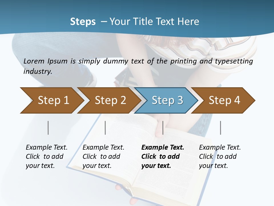 Reading Exam Textbook PowerPoint Template