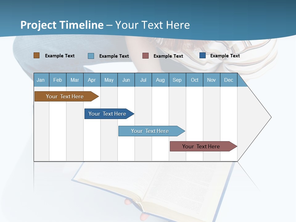 Reading Exam Textbook PowerPoint Template