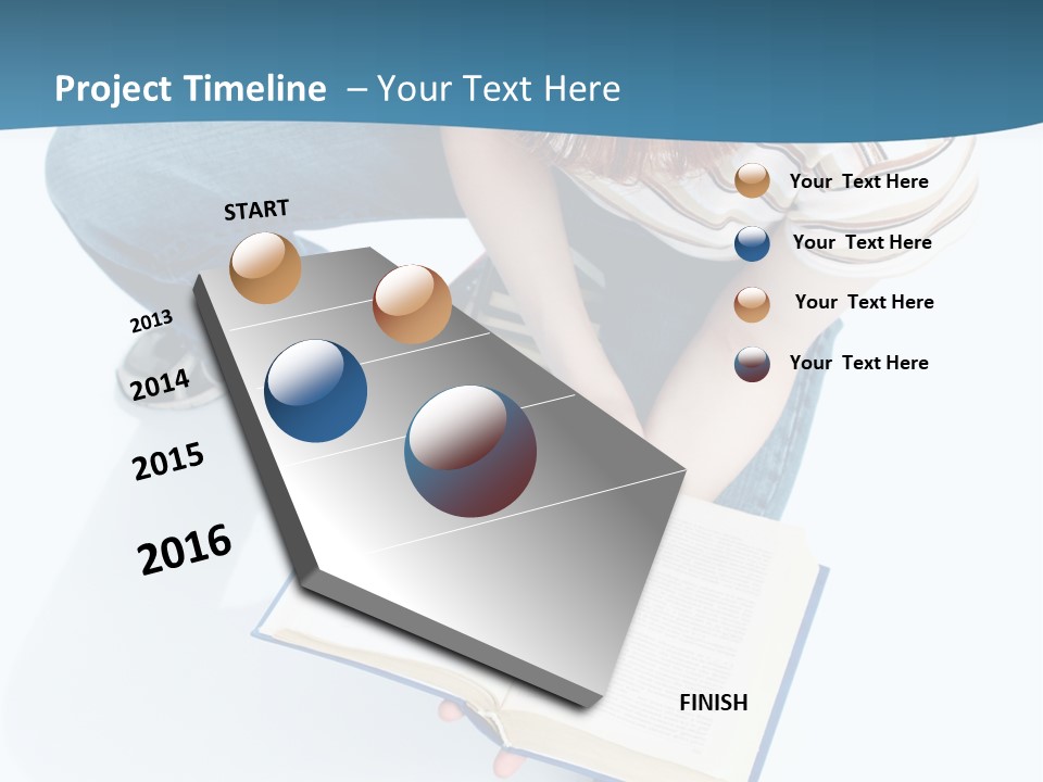 Reading Exam Textbook PowerPoint Template