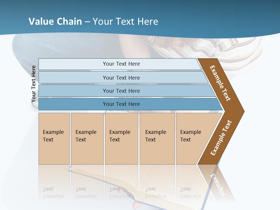Reading Exam Textbook PowerPoint Template