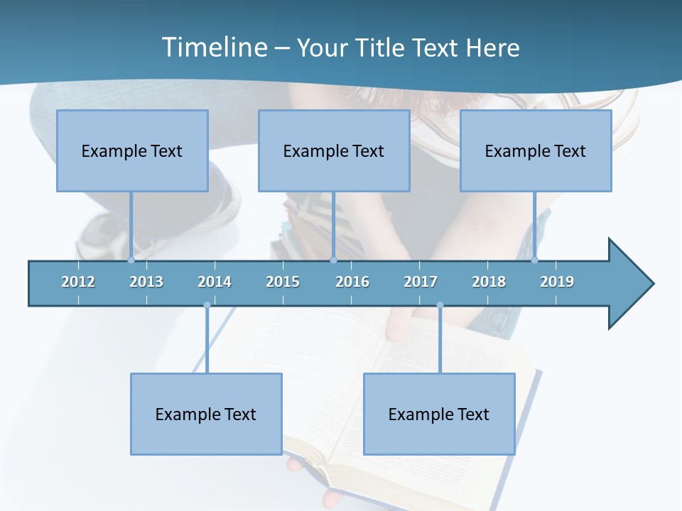 Reading Exam Textbook PowerPoint Template