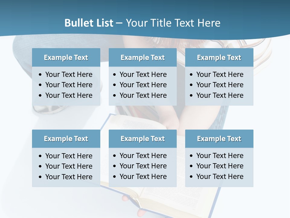Reading Exam Textbook PowerPoint Template