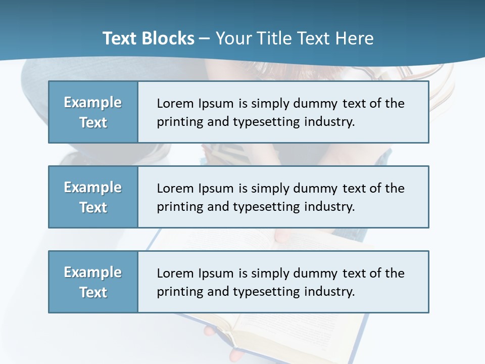 Reading Exam Textbook PowerPoint Template