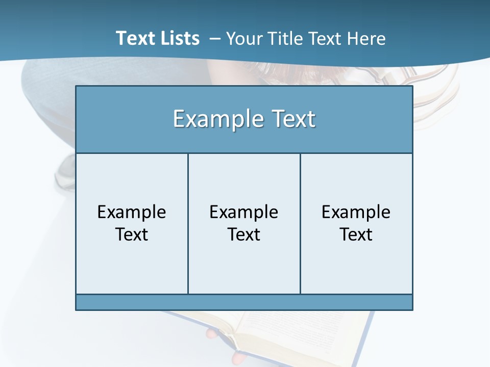 Reading Exam Textbook PowerPoint Template