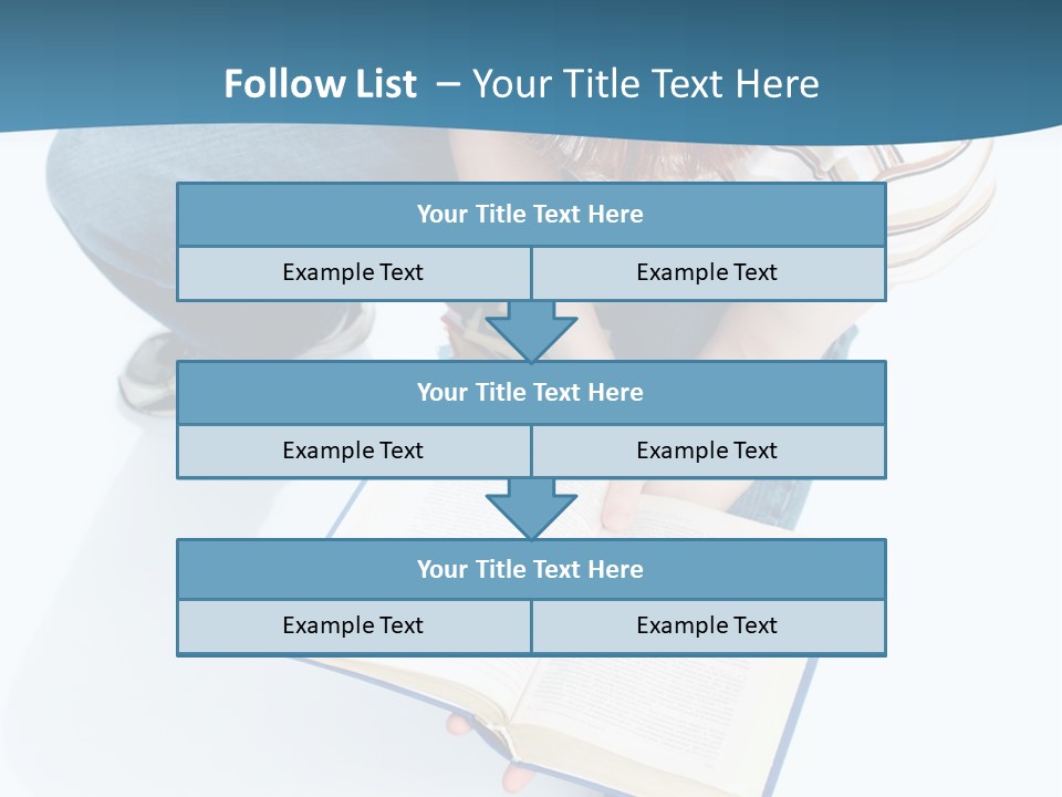 Reading Exam Textbook PowerPoint Template